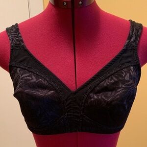 Elegant Jacquard Black Women's Bra
